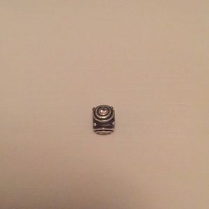 Pink stone in decorative pandora bead